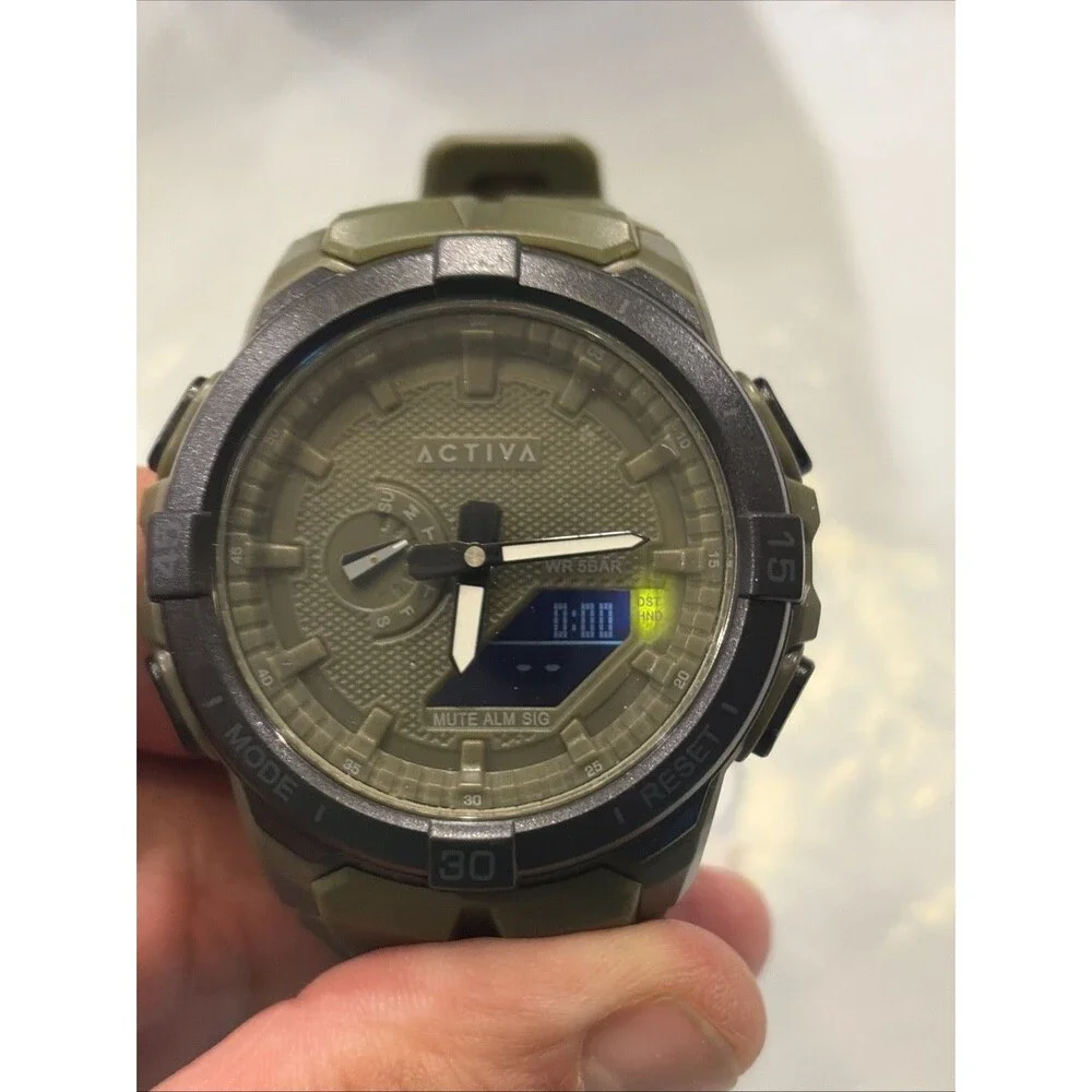 Activa X Invicta Spry Digital Essentials Men 53mm Army Green ACW2583-005